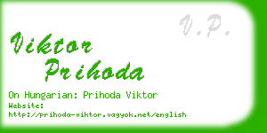 viktor prihoda business card